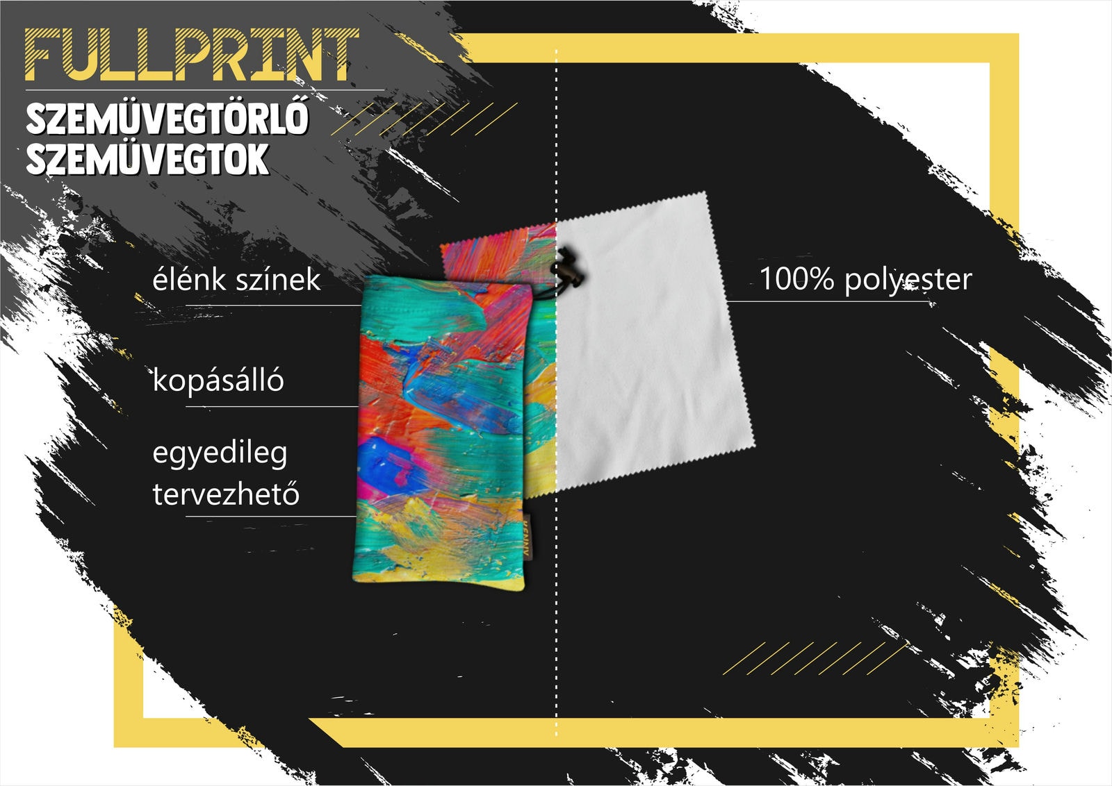Szemüvegtartó / törlő